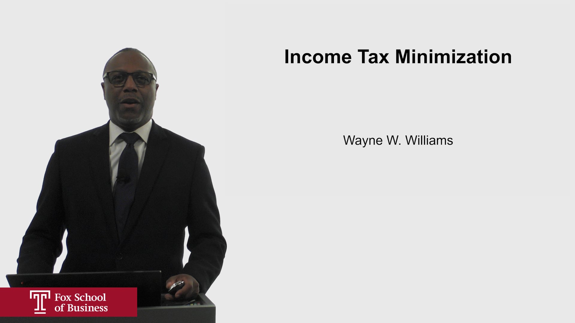 Income Tax Minimization