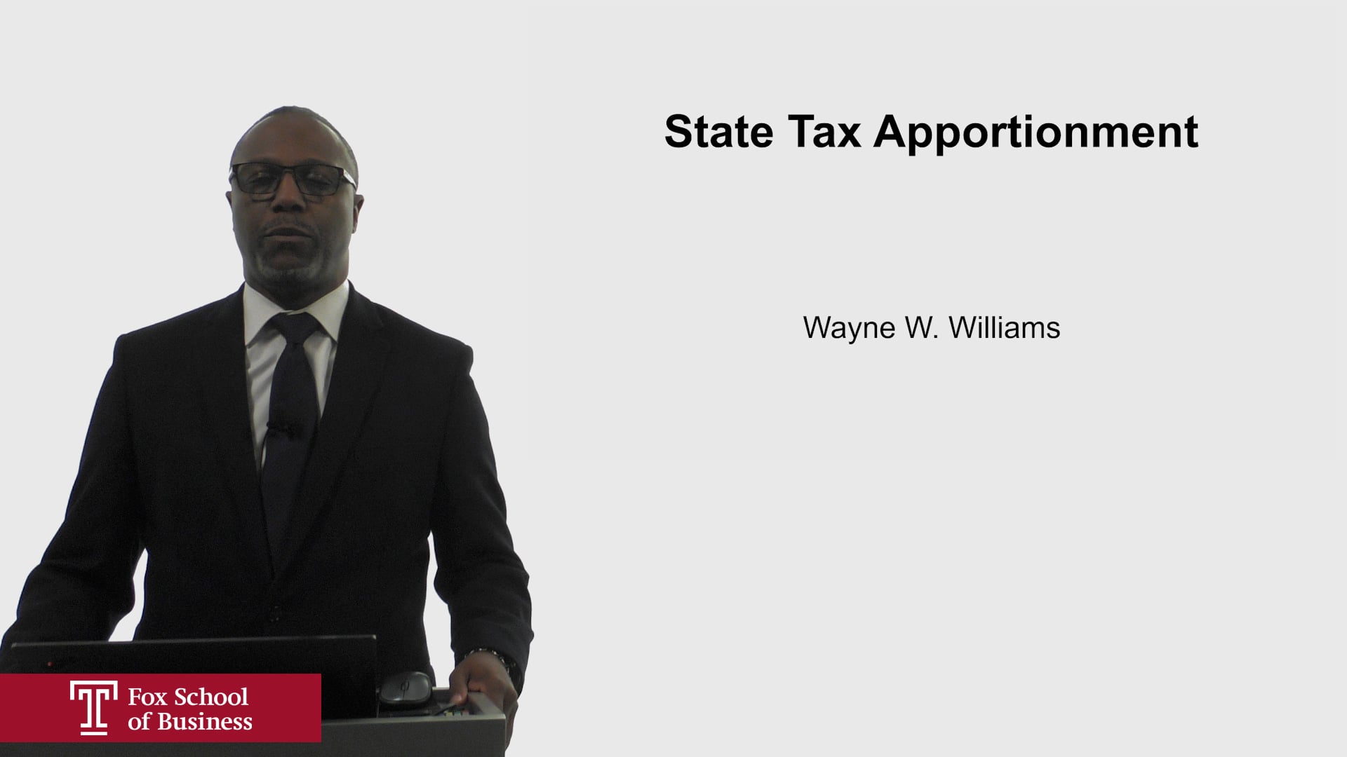 State Tax Apportionment