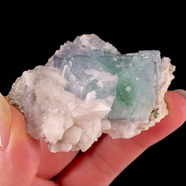 Fluorite with Calcite (2021 find)
