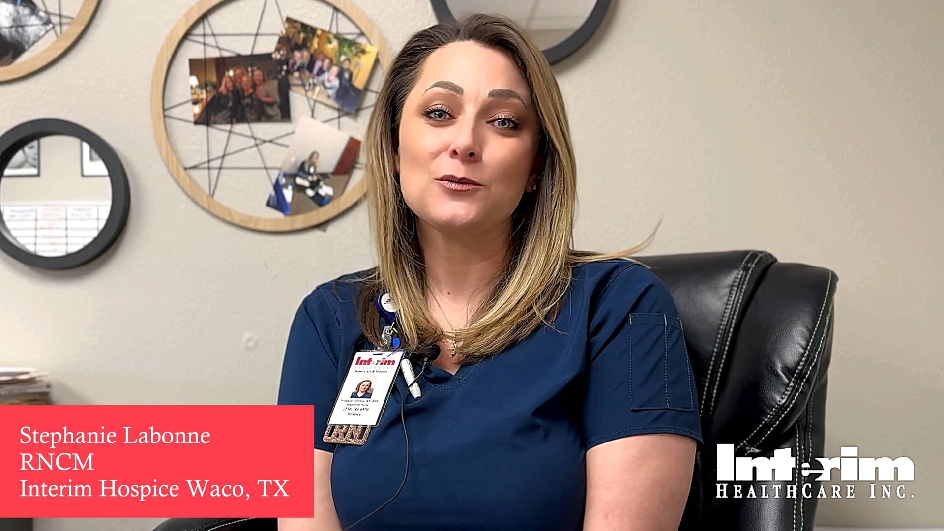 Stephanie Labonne RNCM Interim Hospice Waco TX on Vimeo