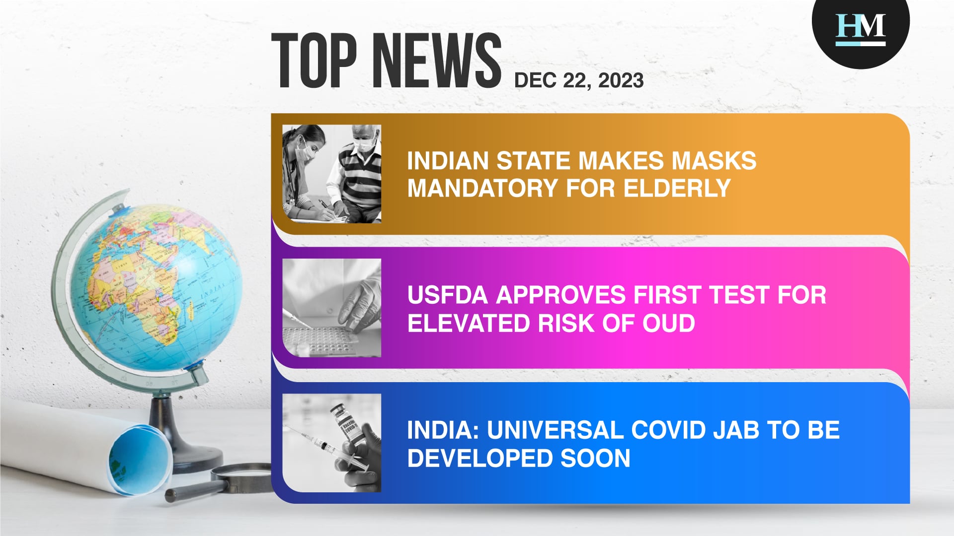 Indian State Makes Masks Mandatory for Elderly Due to Surge in COVID-19 Cases, and More