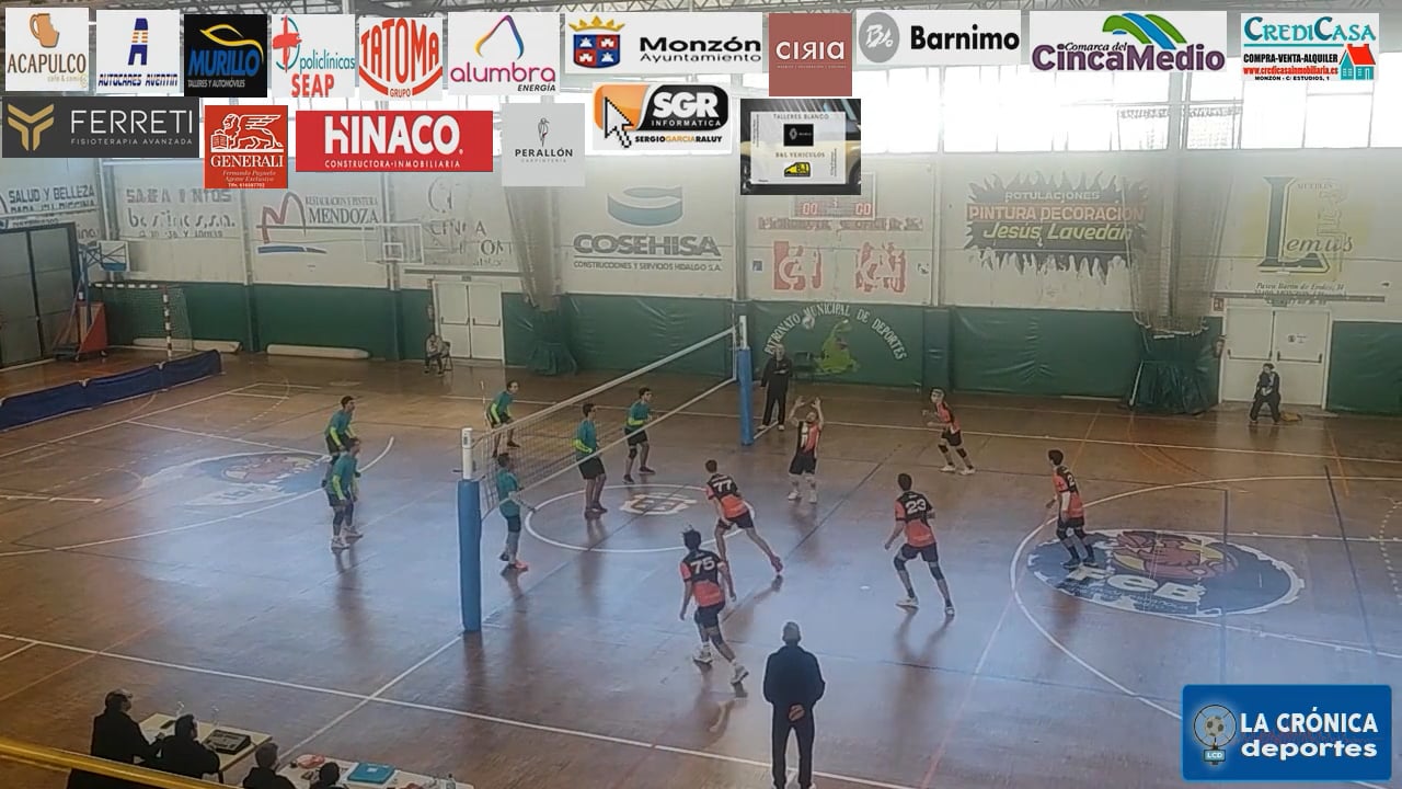 VOLEIBOL   2ª AUTONÓMICA  VOLEIBOL MONZÓN-3-0-LA SALLE ZARAGOZA
