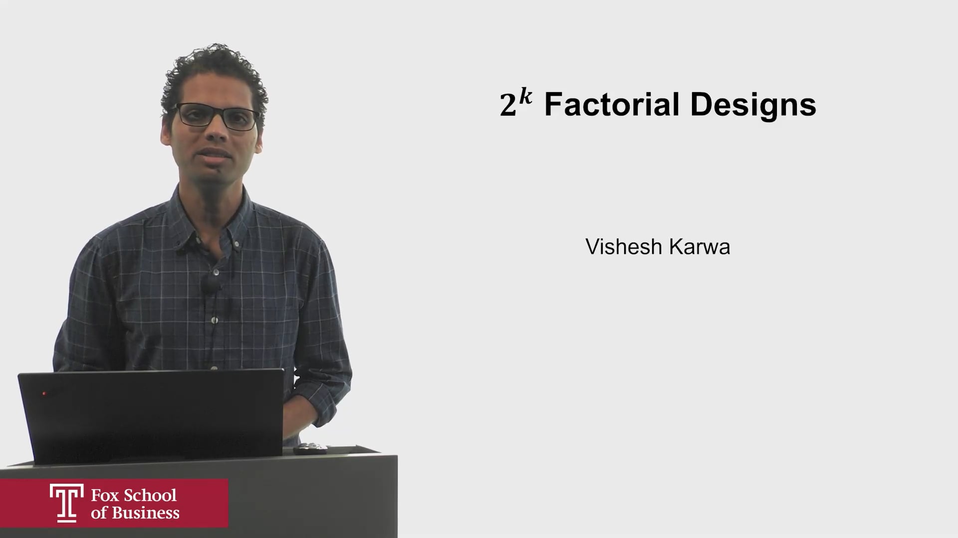 2-K Factorial Designs