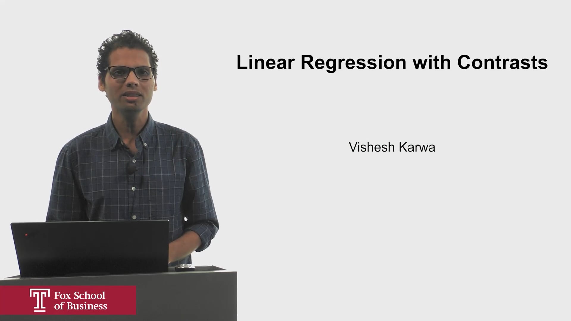 Linear Regression with Contrasts