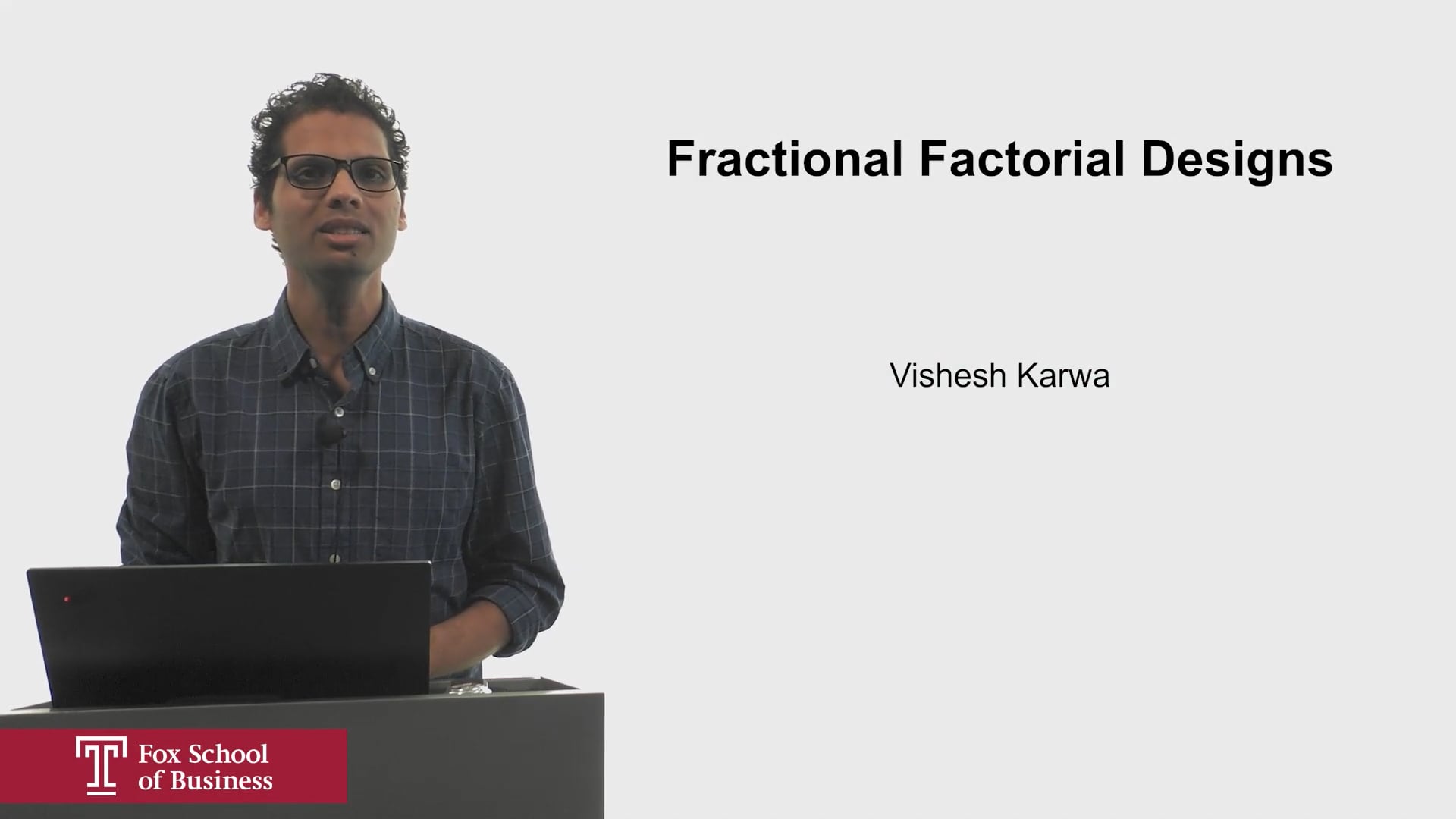 Fractional Factorial Designs