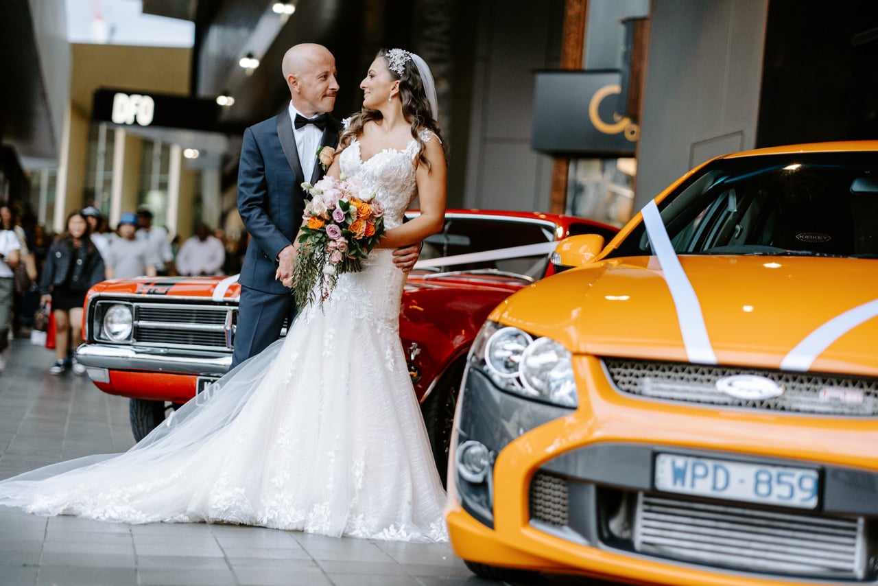 Aerial South Wharf Wedding Video, Melbourne - Natalie and Nemanja
