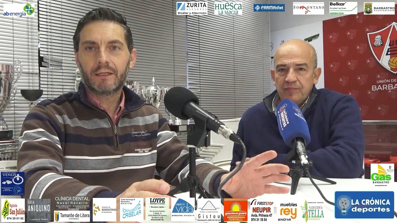 RAFA TORRES (Presidente UD Barbastro)  Entrevista con todo lo que quieres saber del partido de Copa UD Barbastro - FC Barcelona