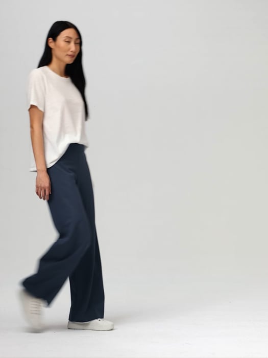 Spun Wide Leg Trouser