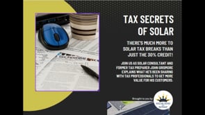 Tax Secrets of Solar