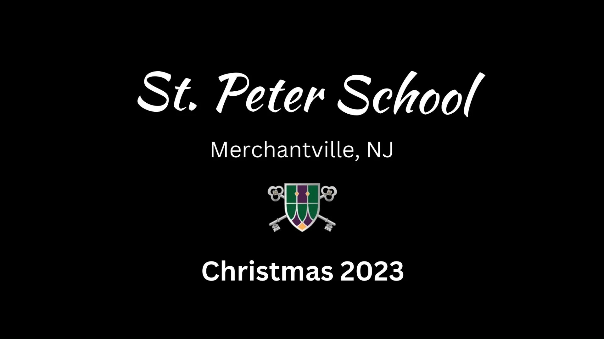 St. Peter School Christmas video 2023