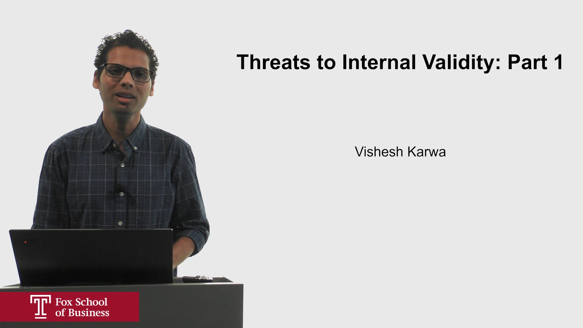 Threats to Internal Validity Part 1
