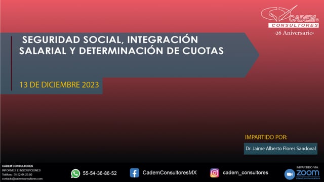 SEGURIDAD SOCIAL, INTEGRACIÓN SALARIAL Y DETERMINACIÓN DE CUOTAS 