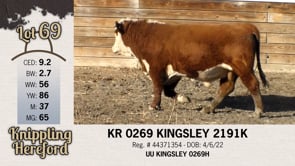 Lot #69 - KR 0269 KINGSLEY 2191K