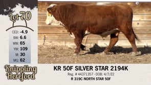 Lot #70 - KR 50F SILVER STAR 2194K