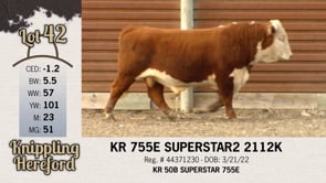 Lot #42 - KR 755E SUPERSTAR2 2112K