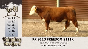 Lot #41 - KR 9110 FREEDOM 2111K