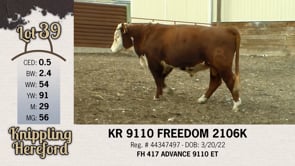 Lot #39 - KR 9110 FREEDOM 2106K