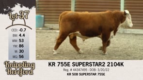 Lot #37 - KR 755E SUPERSTAR2 2104K