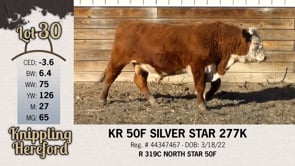 Lot #30 - KR 50F SILVER STAR 277K