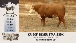 Lot #9 - KR 50F SILVER STAR 235K