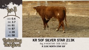 Lot #3 - KR 50F SILVER STAR 213K