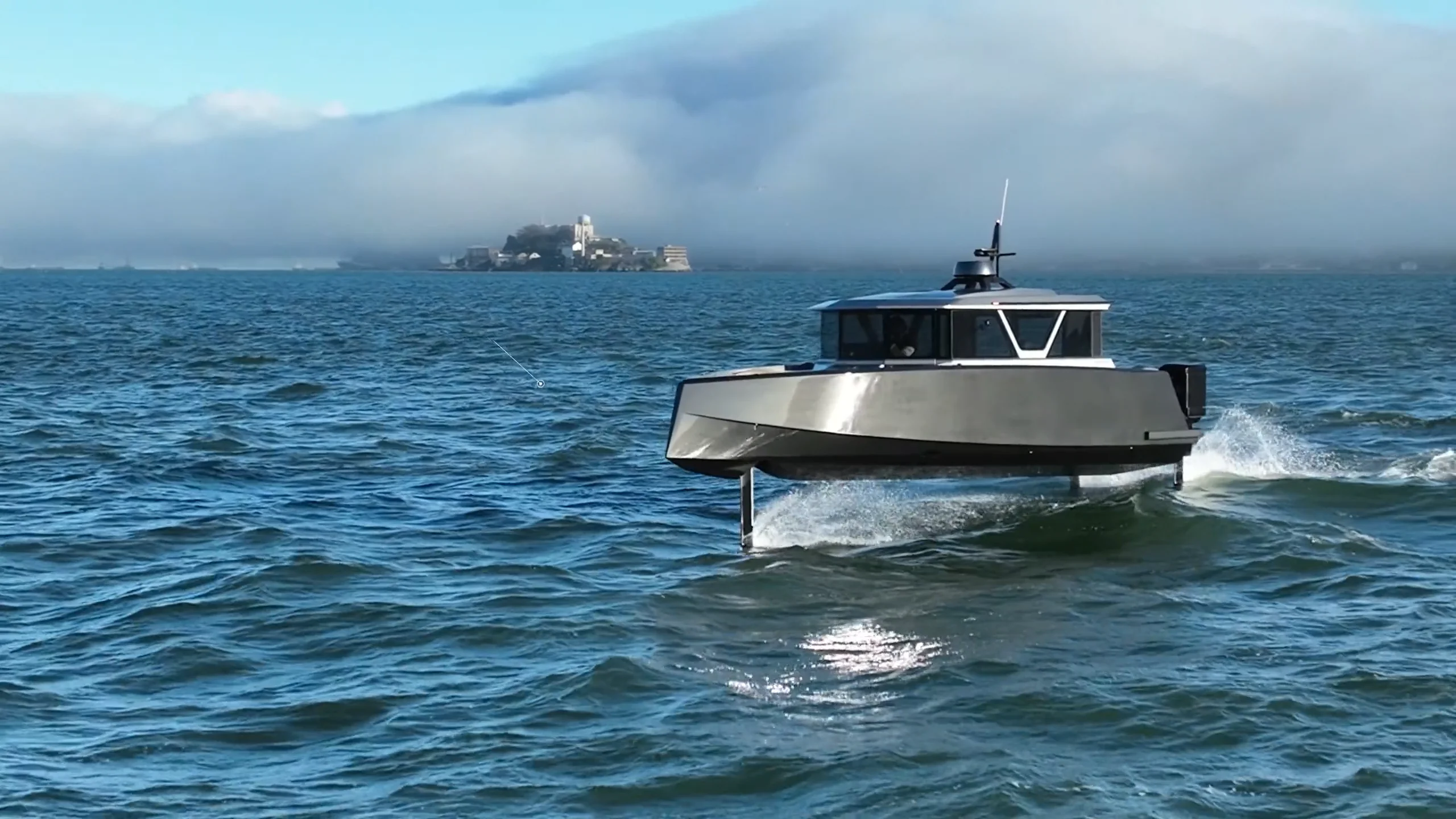 Navier N30 Hydrofoiling All Electric Boat on Vimeo