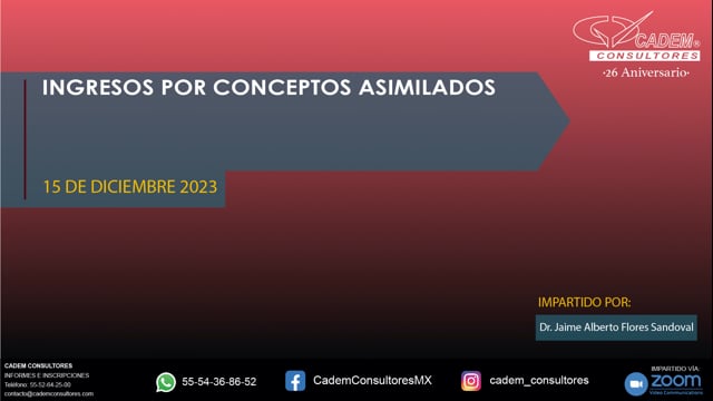 INGRESOS POR CONCEPTOS ASIMILADOS