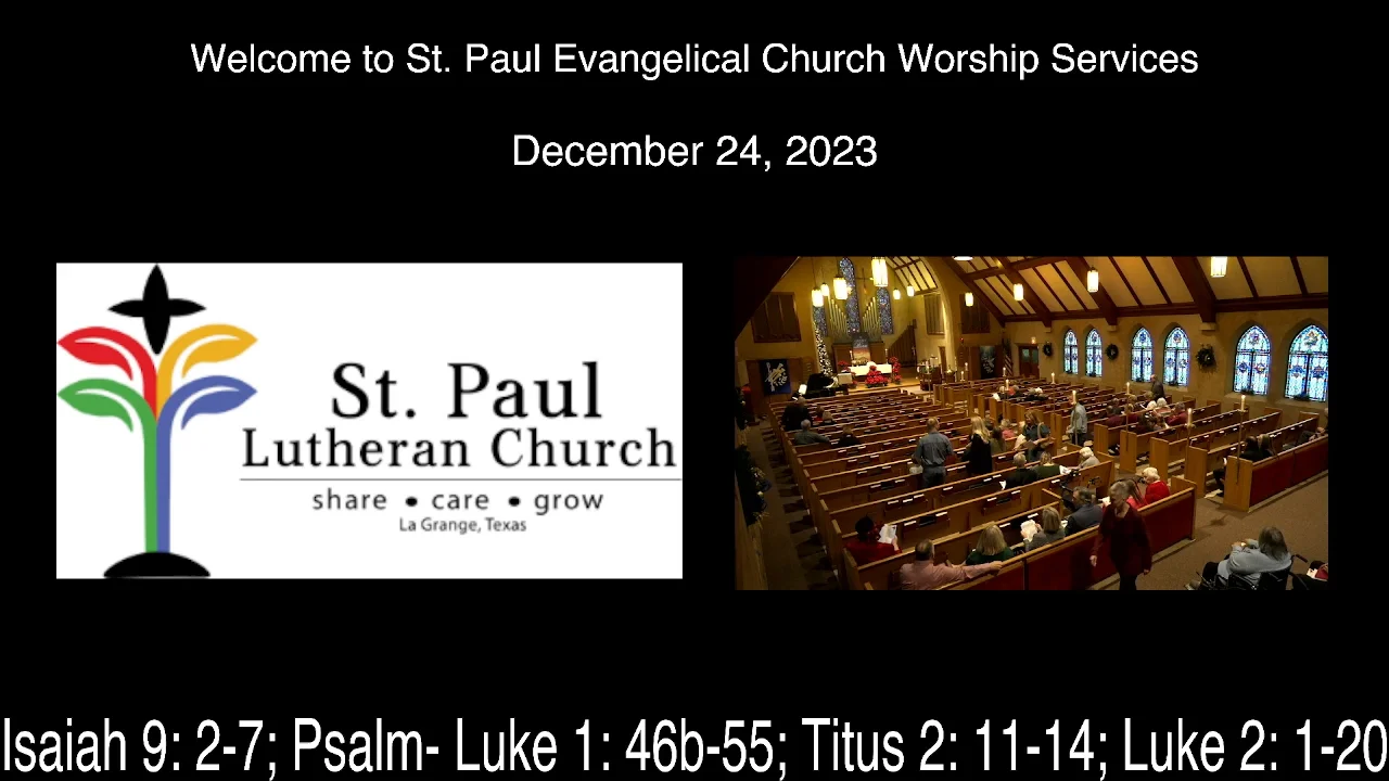 St. Paul Evangelical Church Sunday Worship Services on Vimeo