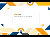 Module 01: Fundamentals of Nutrition