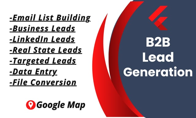 do 50 b2b lead generation and email list building for the success of your business journey