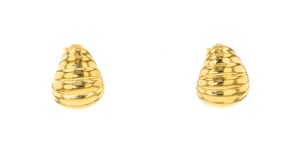 Italian 18kt Gold Over Sterling Shrimp Earrings