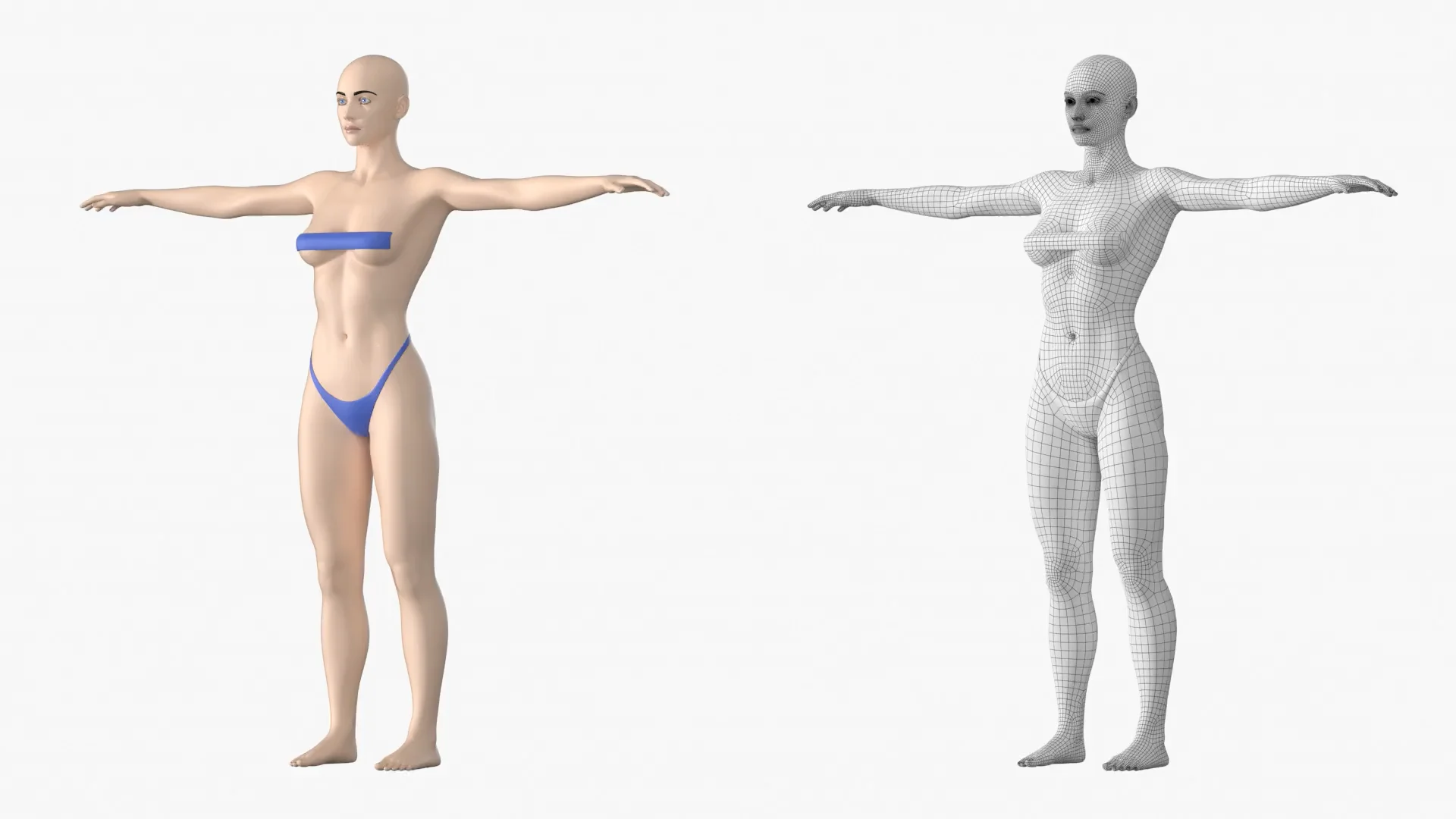 Female Sportswear with mannequin PBR | 3D model