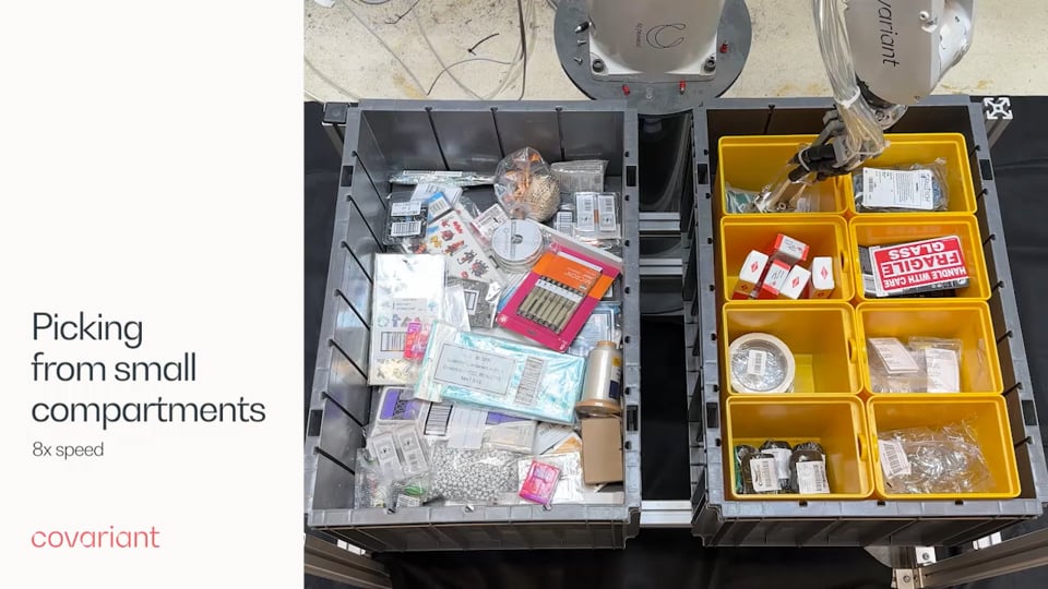 Picking from segmented tote