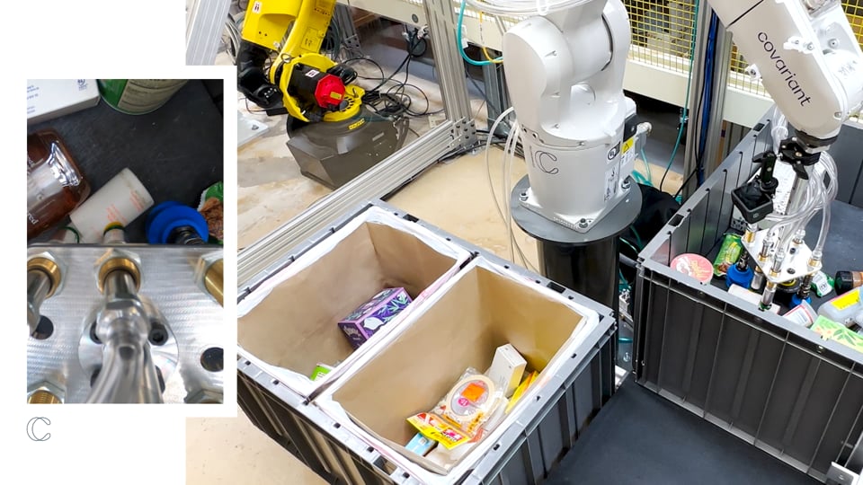 Bin-to-bin grocery picking