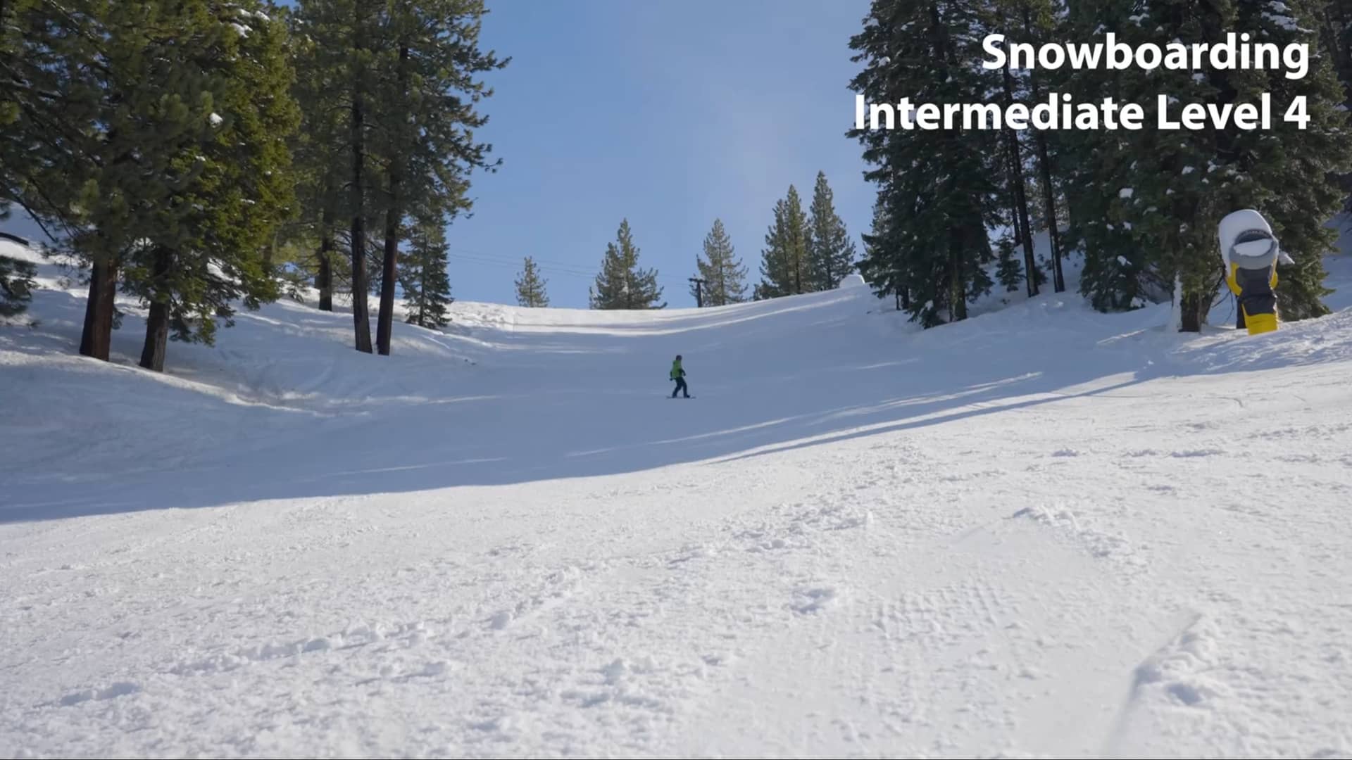 Diamond Peak Snowboard Lesson Intermediate Level 4 on Vimeo