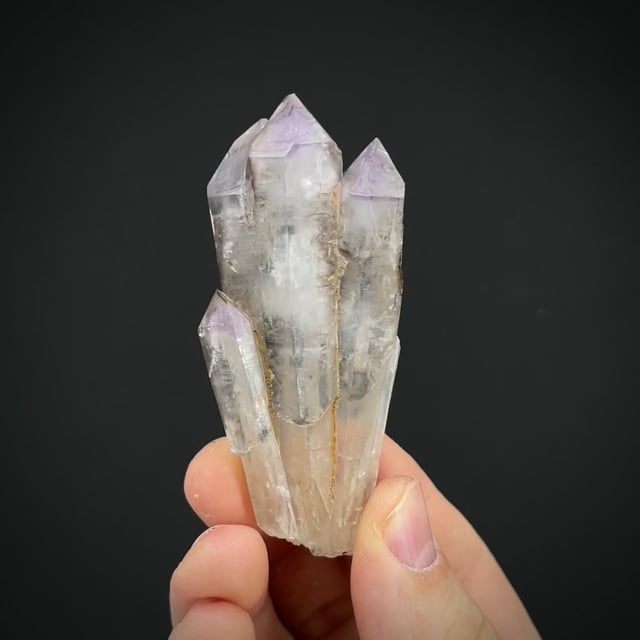 Quartz with Amethyst scepters
