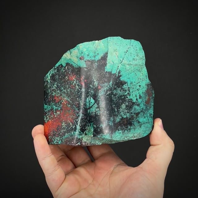 Chrysocolla and Cuprite (polished)