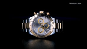 Pre-Owned Rolex Daytona Mens 40mm Automatic Stainless Steel and 18kt Yellow Gold Watch