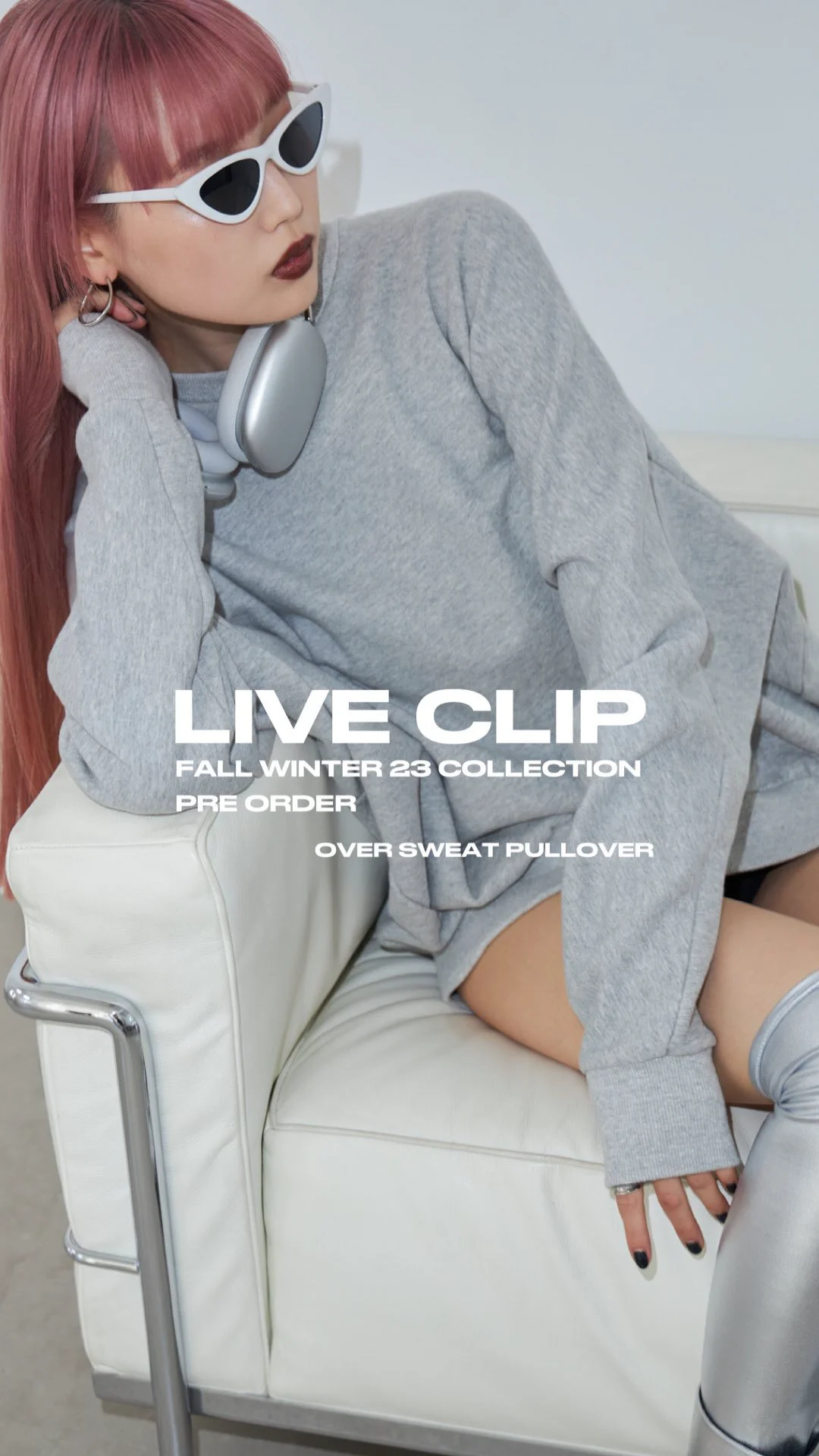 OVER SWEAT PULLOVER(F WHITE): TOPSjosemoon