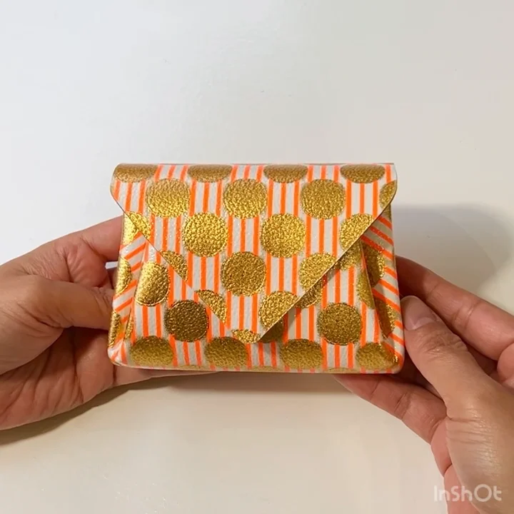 レザーミニウォレット コトブキ【Leather Mini Wallet Clear Dot