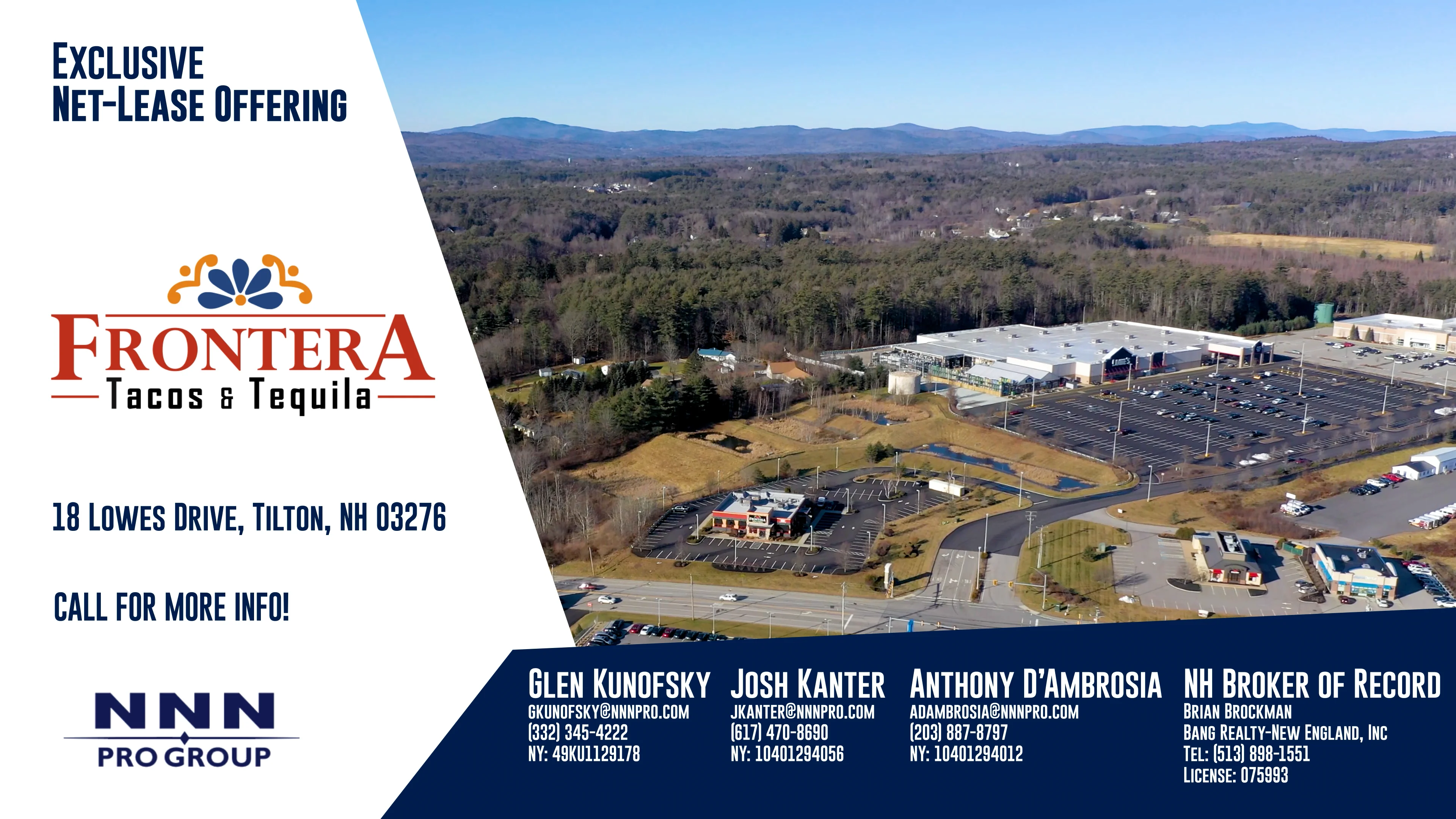 Exclusive NetLease Offering 18 Lowes Dr., Tilton, NH 03276 NNN Pro
