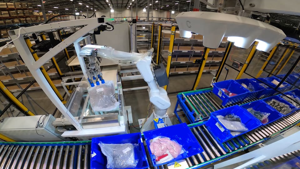 AI-powered Transporter Putwall picking apparel products