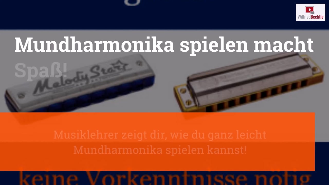 Mundharmonika spielen – Melodiespiel mit Noten und Playbacks