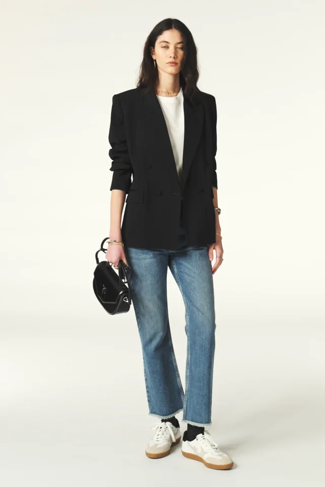 Jeans with tuxedo jacket sale