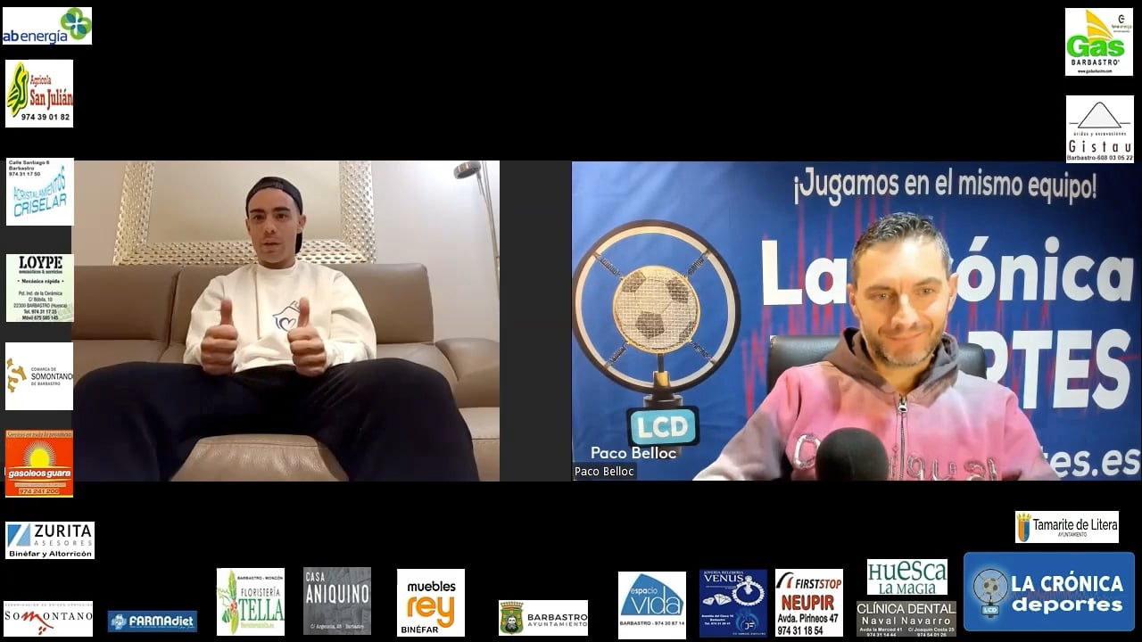 PABLO GÁLLEGO (Nuevo Jugador de la UD Barbastro) Hablamos con el fichaje estrella de la Unión, para reforzar el frente de ataque