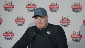 VIDEO:  Coach Mark Stoops on UK's 38-35 Loss to Clemson in TaxSlayer Gator Bowl