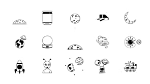 Animated Space and Planet Icons, a Duotone Icon by Vectors Market (Thumbnail 8 of 8)