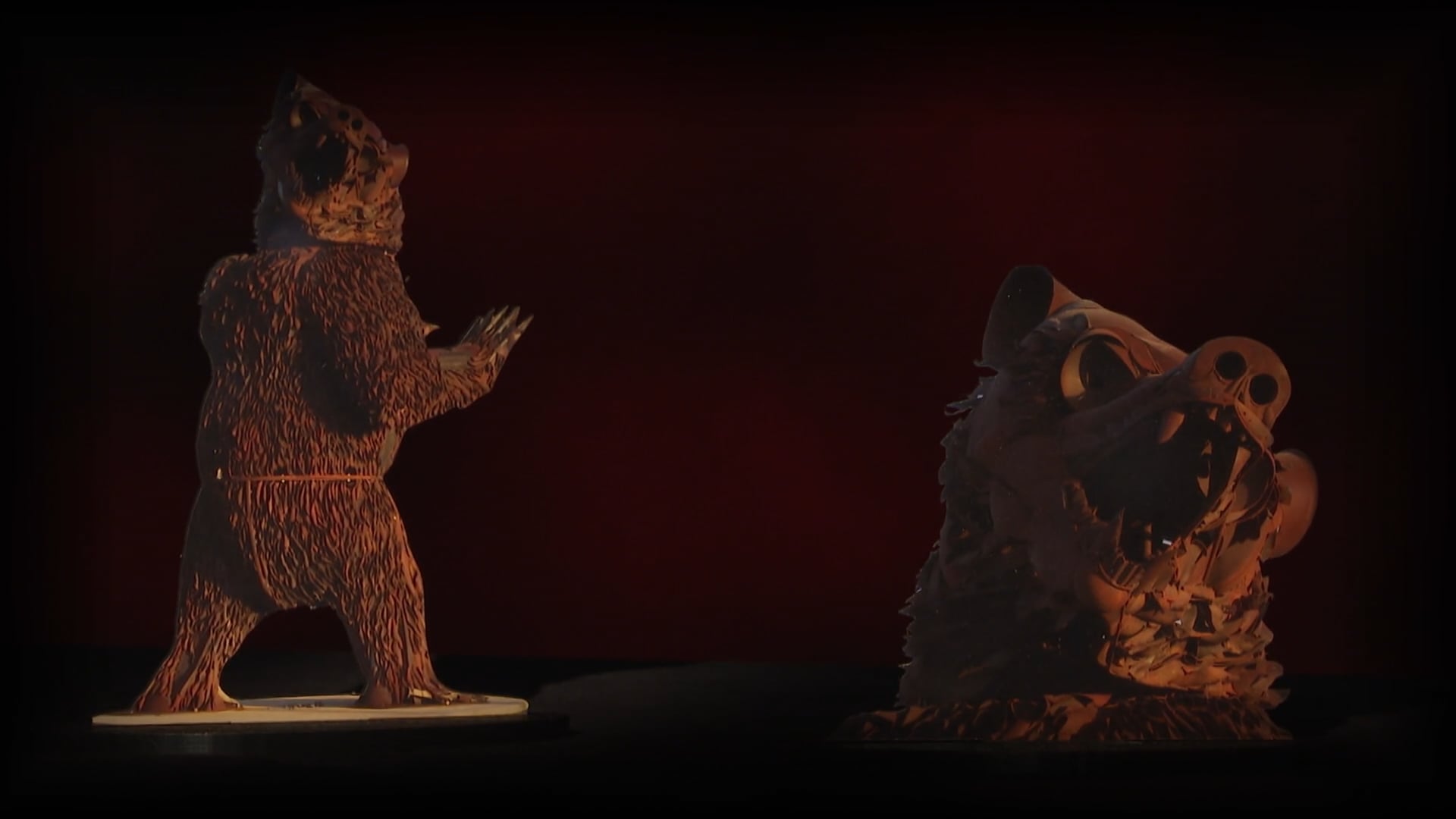 FORGED IN FIRE: The Story of the Big, Bad Bear (Sculpture)