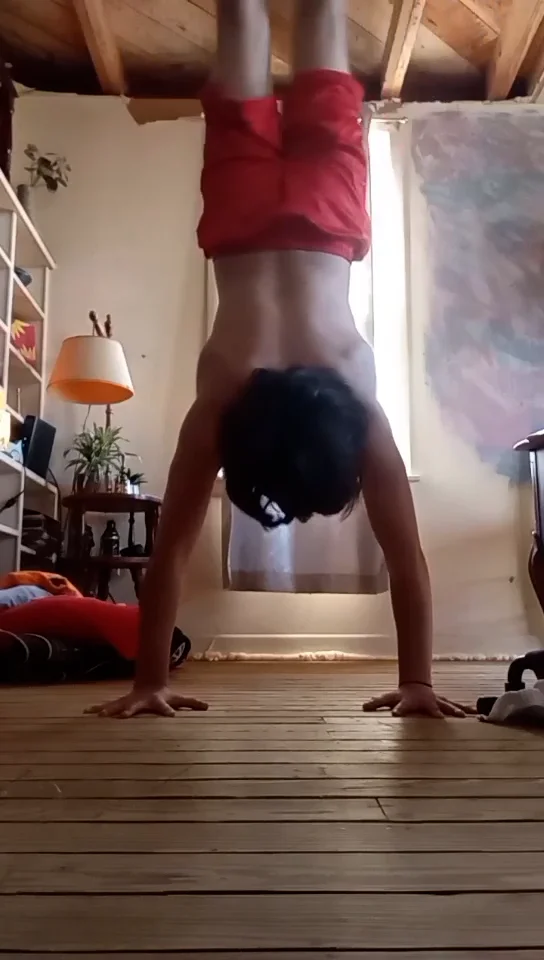 My first full handstand after all my work on Vimeo