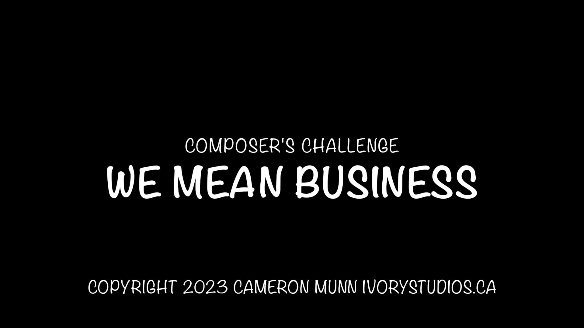 We Mean Business